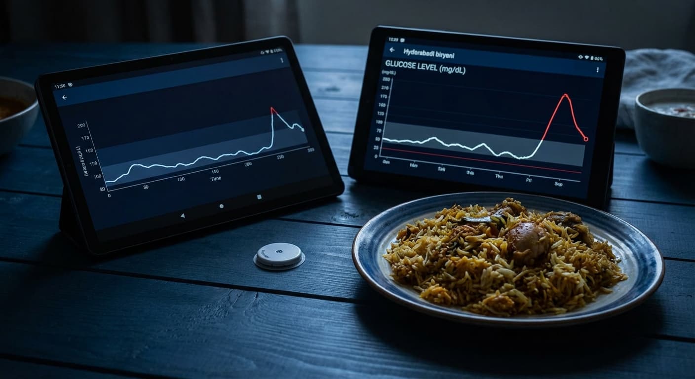 What Biryani Does to Your Blood Sugar: A CGM Experiment