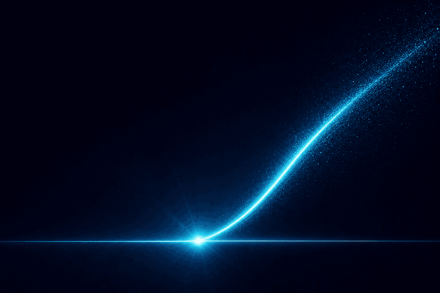 Two trajectories diverging β chronological age continuing flat while biological age bends upward